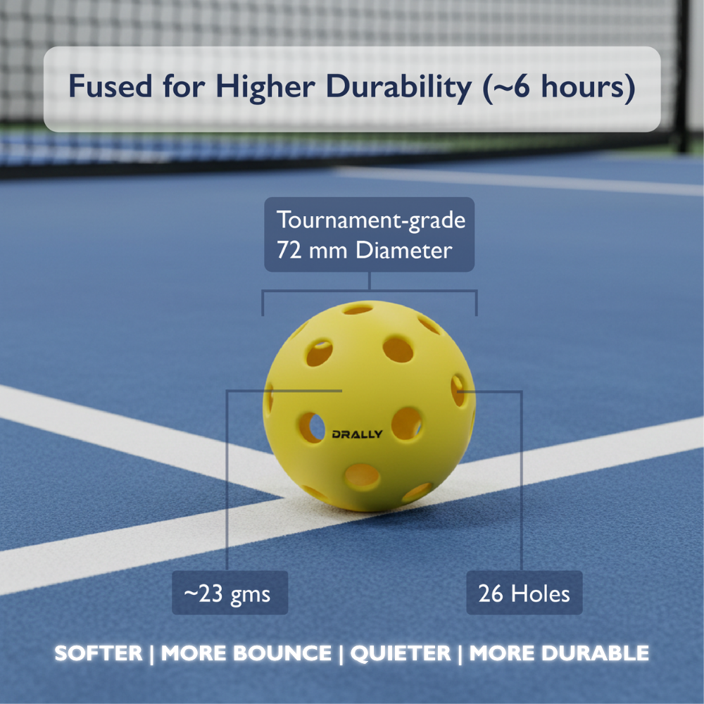 DRALLY Pickleball 13mm Combo