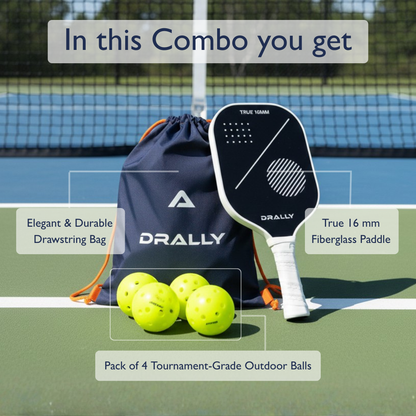 DRALLY Pickleball 16mm Combo